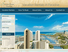 Tablet Screenshot of hawaiiandreamvacations.com
